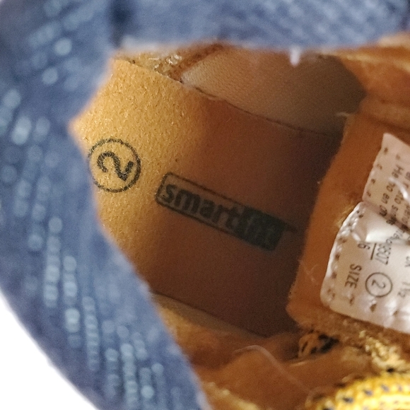 2/$25 Smartfit Toddler Suede Work Boots Tan Size 2 Unisex - Picture 3 of 13